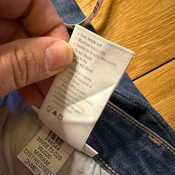 Paige Brigitte jeans 30 medium wash distressed - Picture 5 of 9